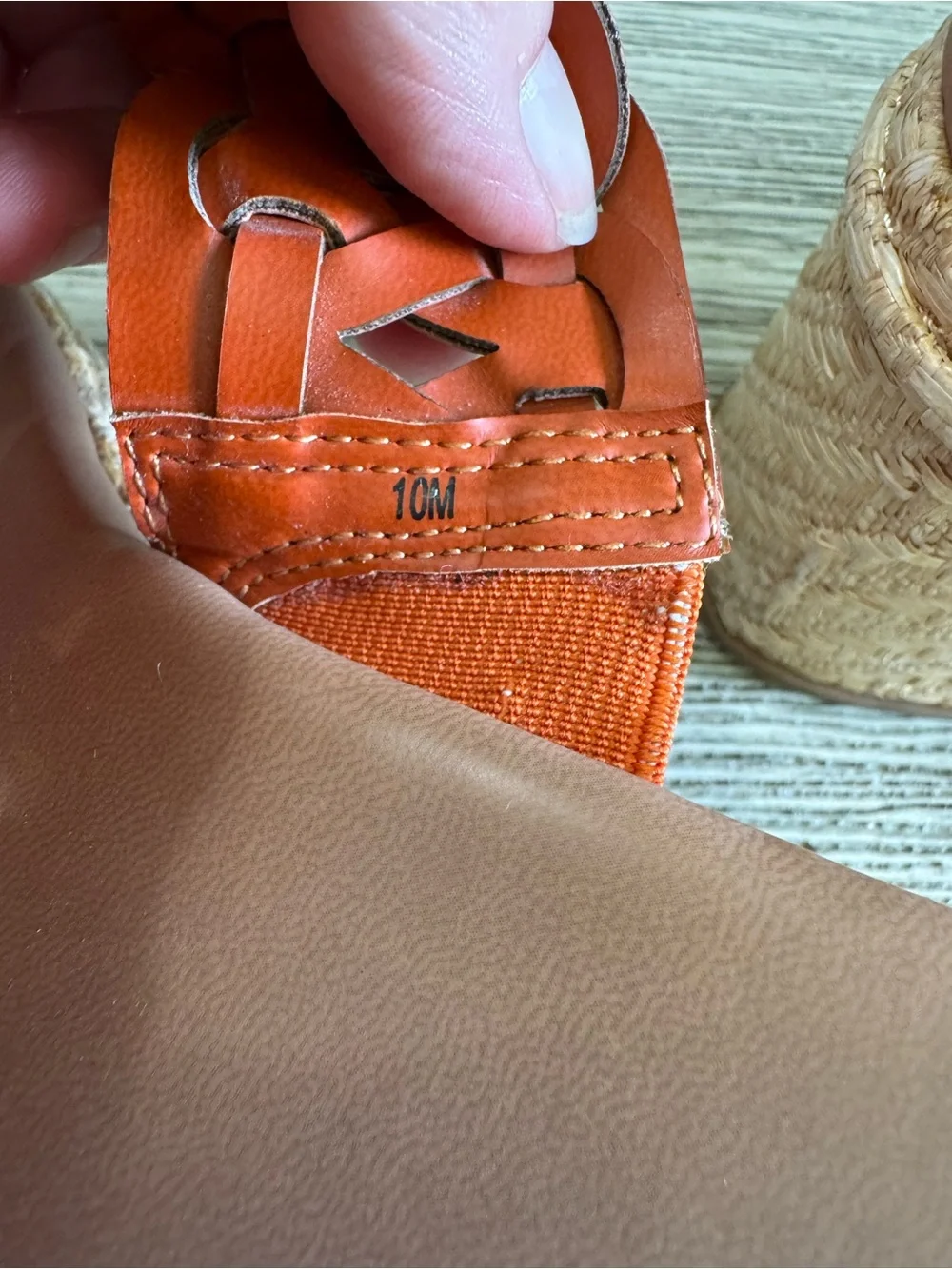 NEW!!! BareTraps Red Orange Braided Double Strap Slide Sandals